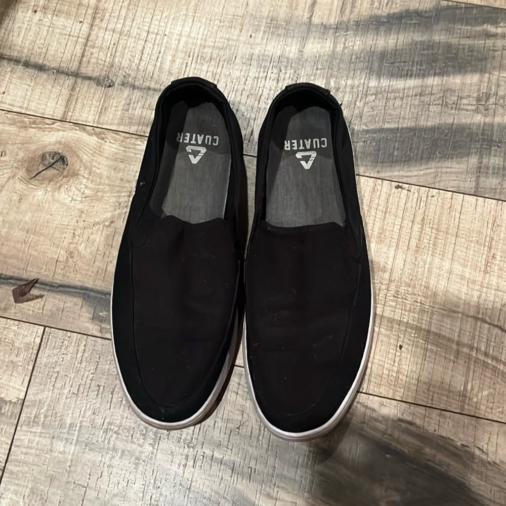 Travis Mathew Black Boat Slip on Shoes
